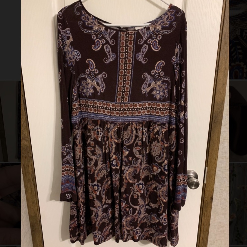 Boho Chic Long Sleeve Dress